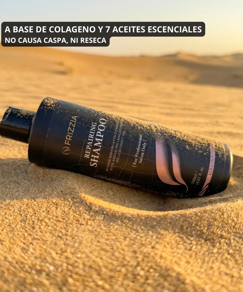 Shampoo de colageno Frizzia 16.9oz vista 2